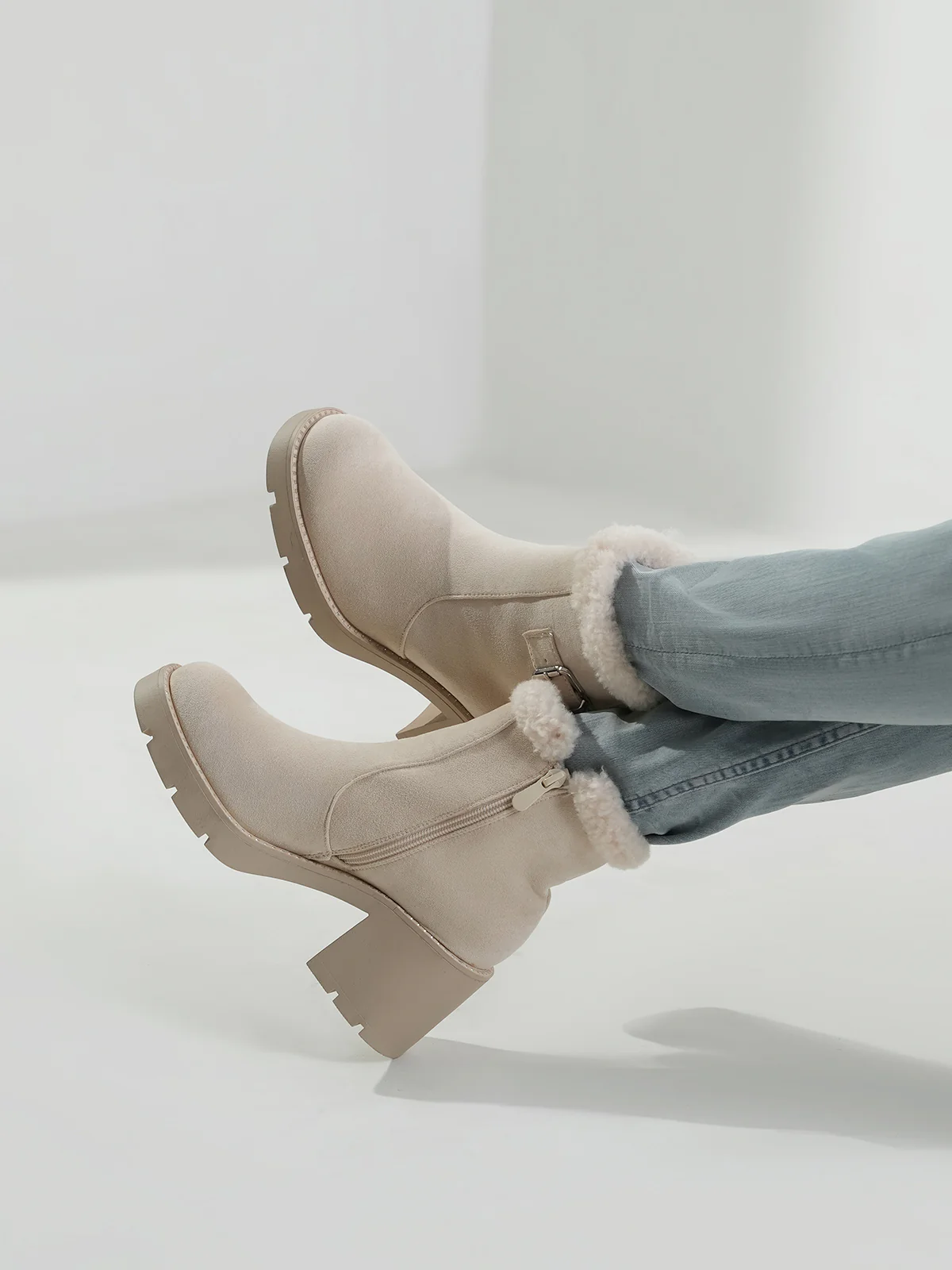 Women "AIYANA" Cozy Soft Ankle Boots - Image 6