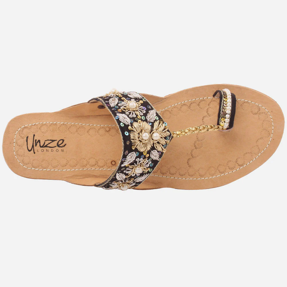 Women "AMADEO" Stylish Kolhapuri Slippers - Image 4