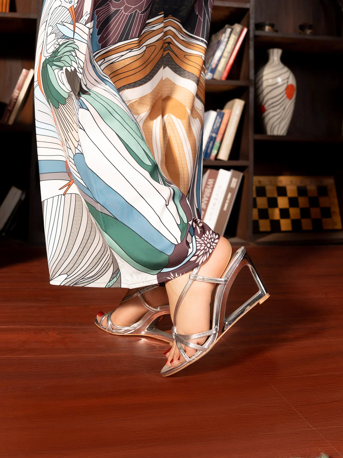 Women "AMALIA" Fancy Wedge Heel Sandals - Image 10