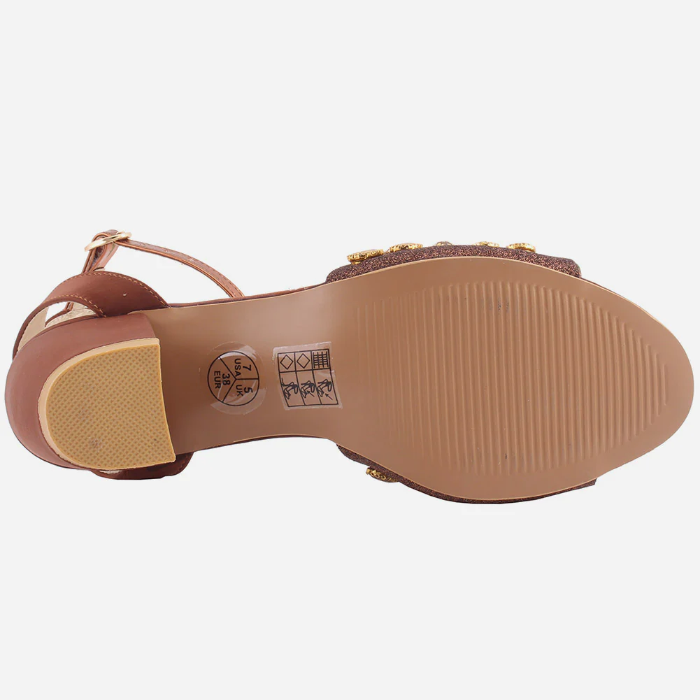 Women "AMELA" Glittering Bridal Sandals - Image 5
