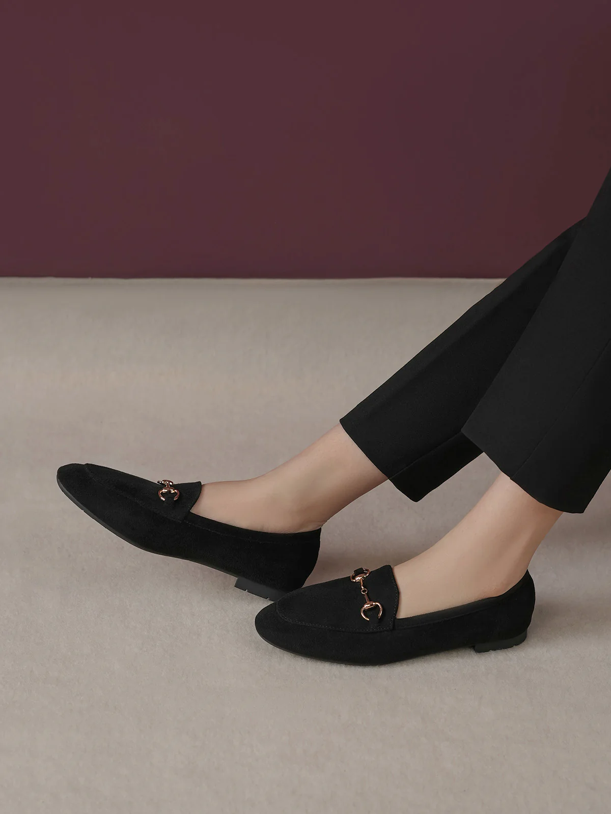 Women "ANIYAH" Stylish Buckle Ballerinas