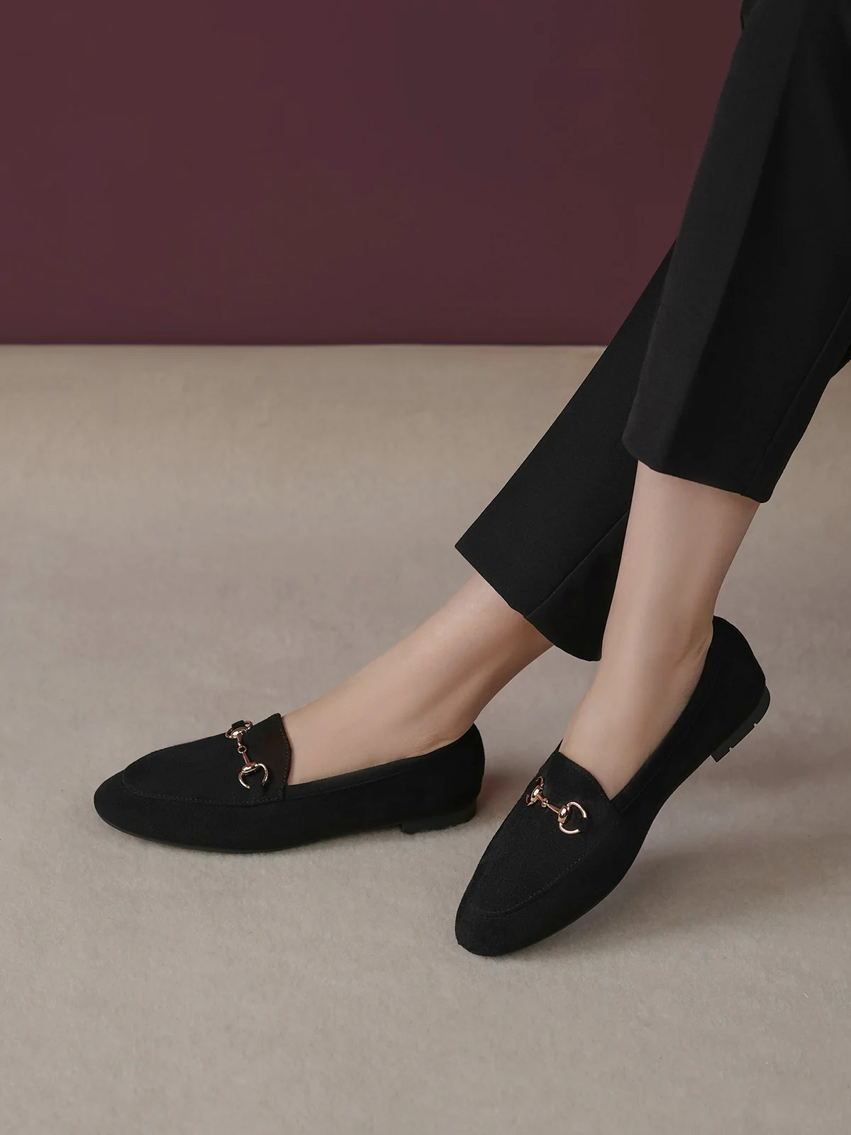 Women "ANIYAH" Stylish Buckle Ballerinas - Image 3
