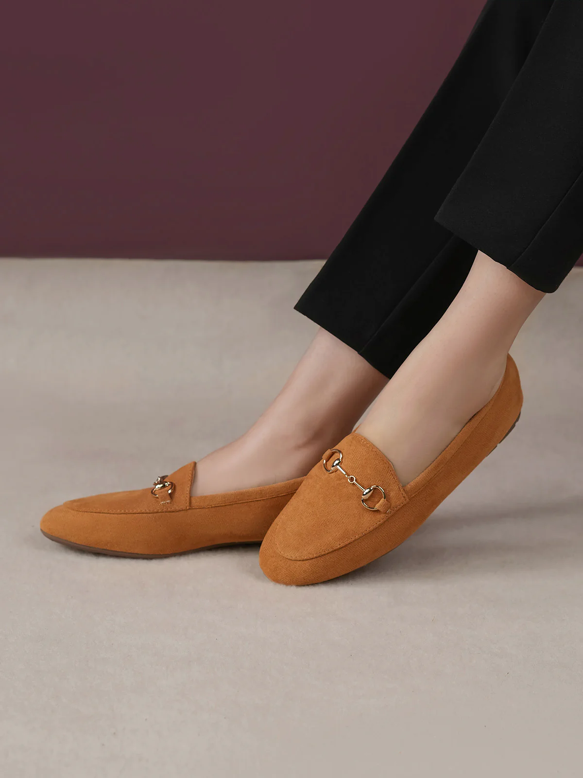 Women "ANIYAH" Stylish Buckle Ballerinas - Image 6