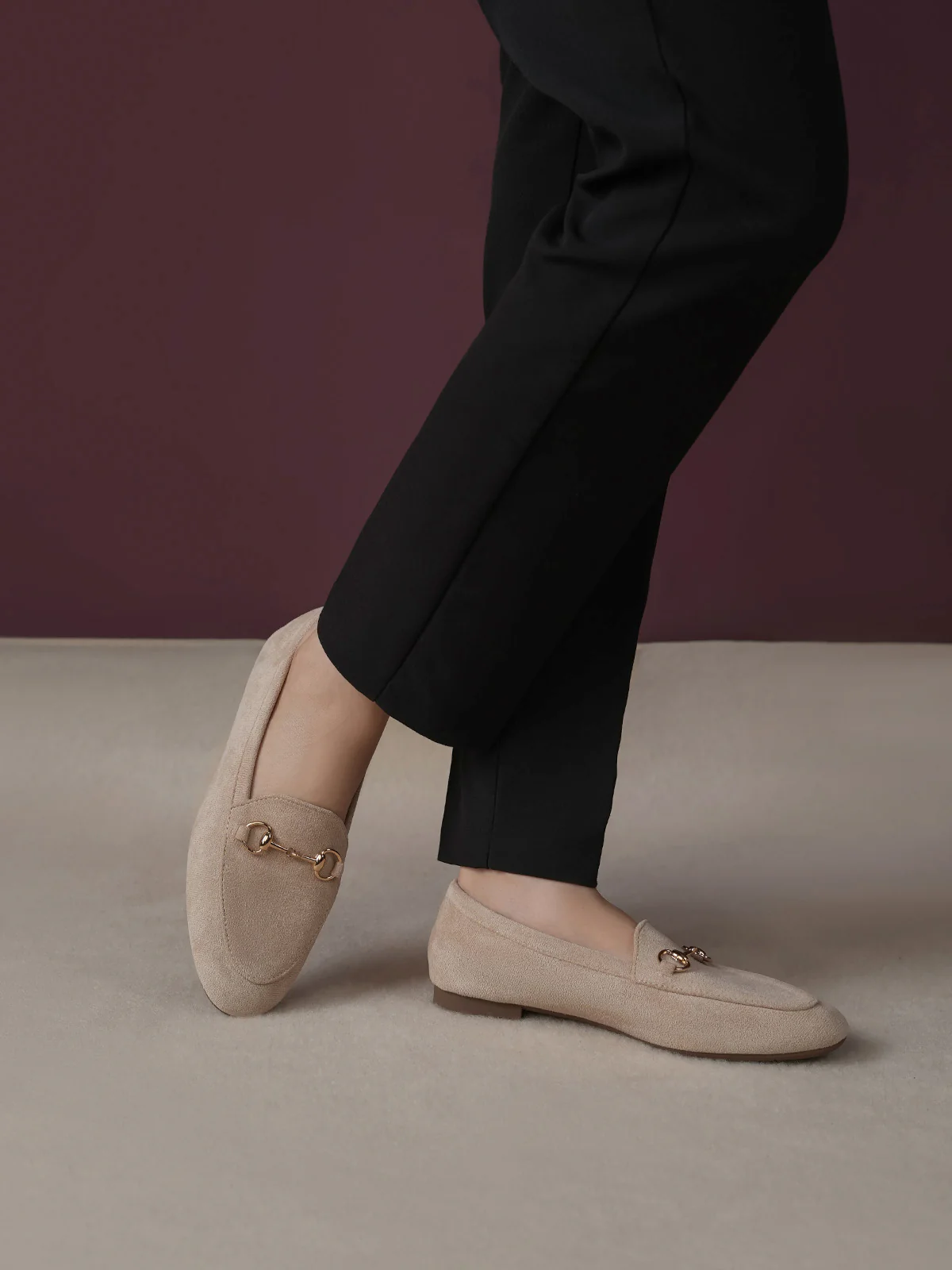 Women "ANIYAH" Stylish Buckle Ballerinas - Image 6