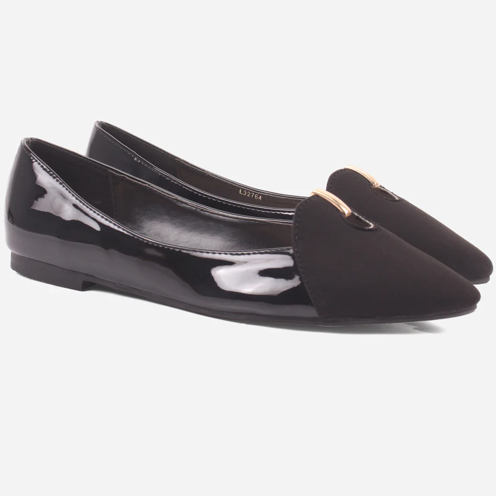 Women "ANNIE" Comfort Two Tone Pump Shoes - Image 2