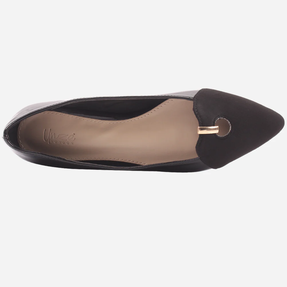 Women "ANNIE" Comfort Two Tone Pump Shoes - Image 4