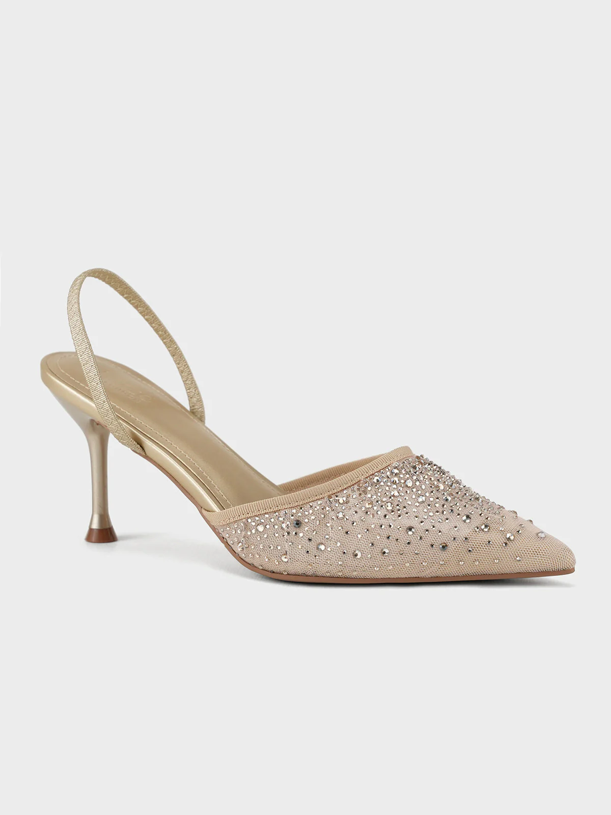 Women "ANSTICE" Shimmery Net Evening Sandals - Image 2