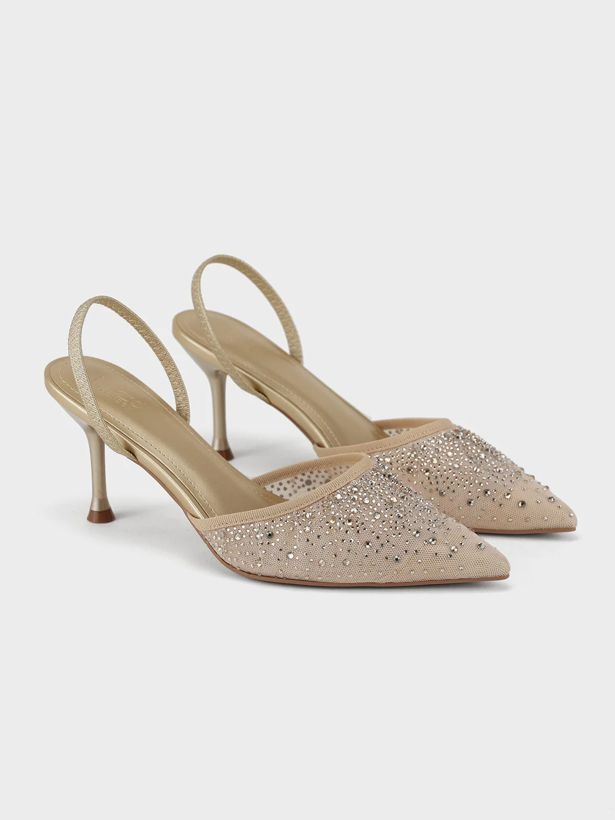 Women "ANSTICE" Shimmery Net Evening Sandals - Image 4