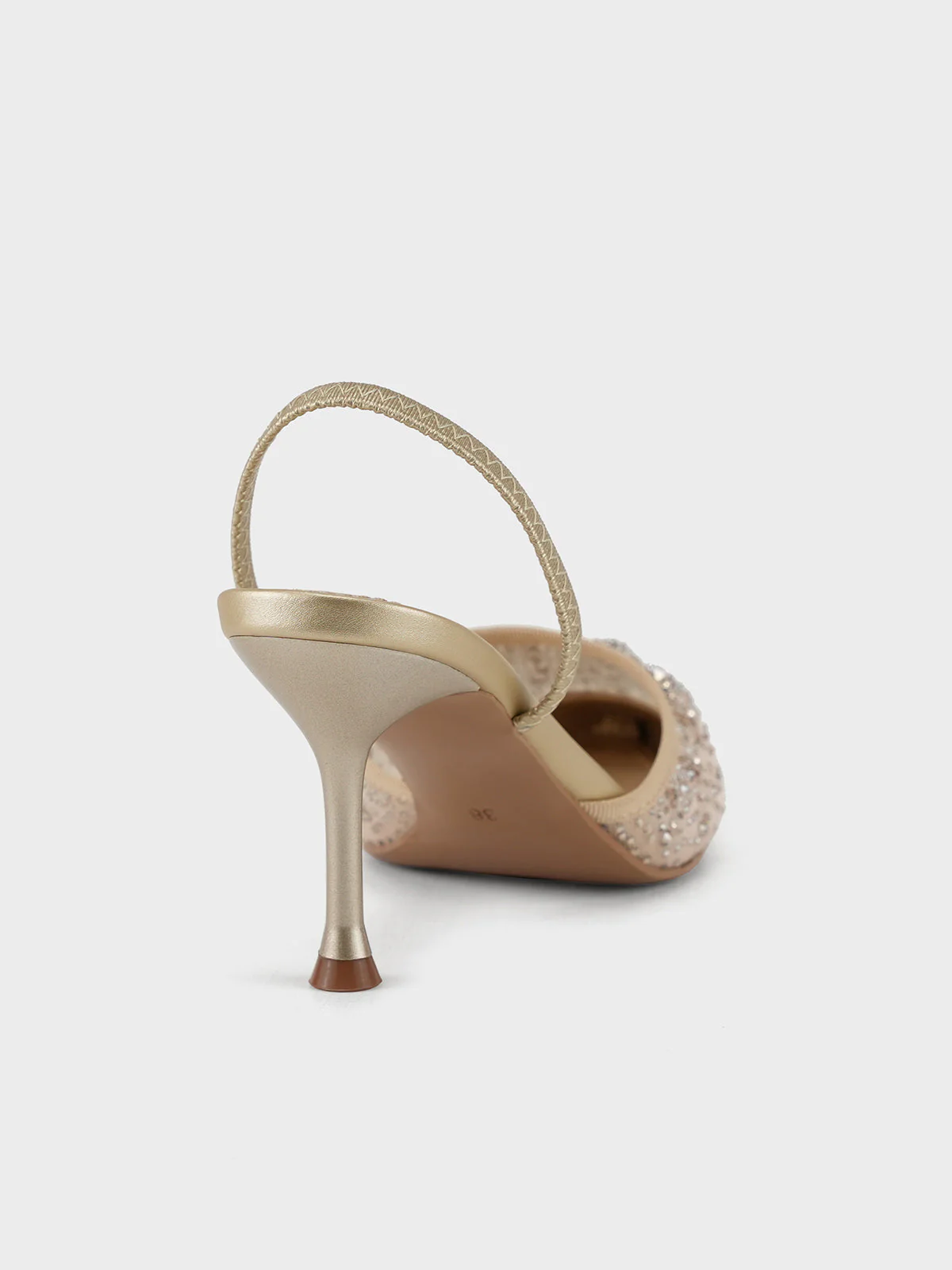 Women "ANSTICE" Shimmery Net Evening Sandals - Image 5