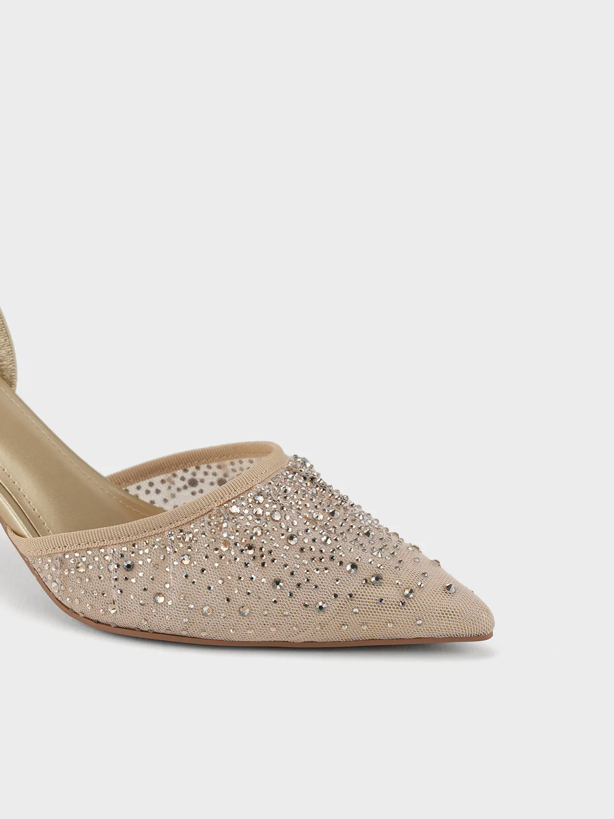 Women "ANSTICE" Shimmery Net Evening Sandals - Image 6