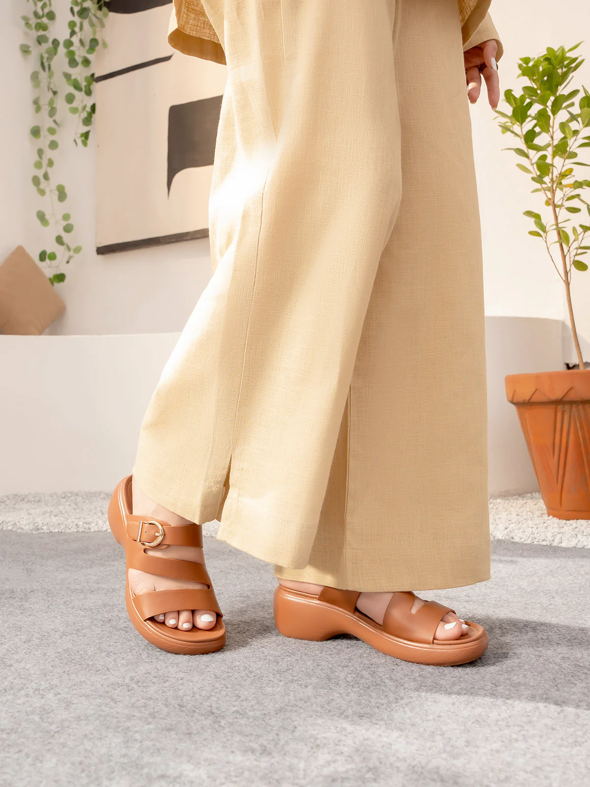 Women "ANTON" Stylish Wedge Slippers - Image 3