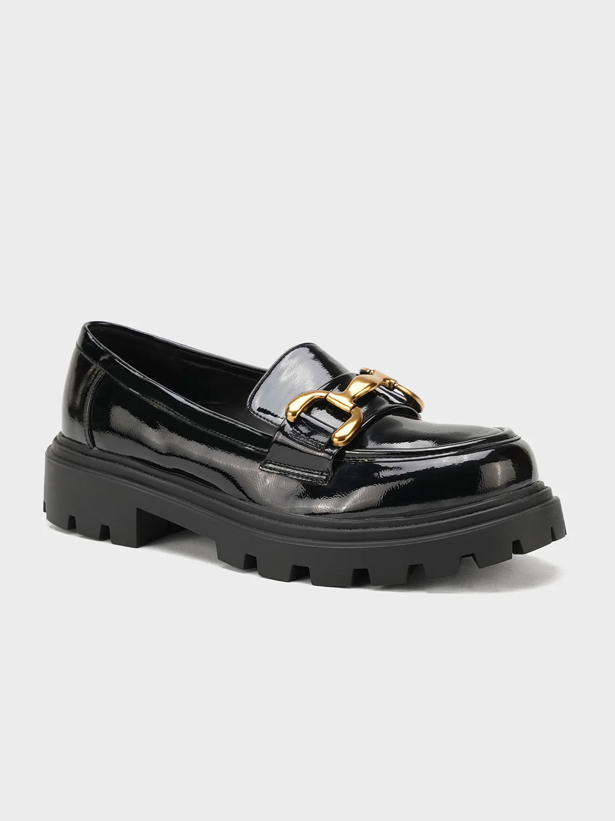 Women "APICHU" Glossy Perfect Loafer Shoes - Image 2