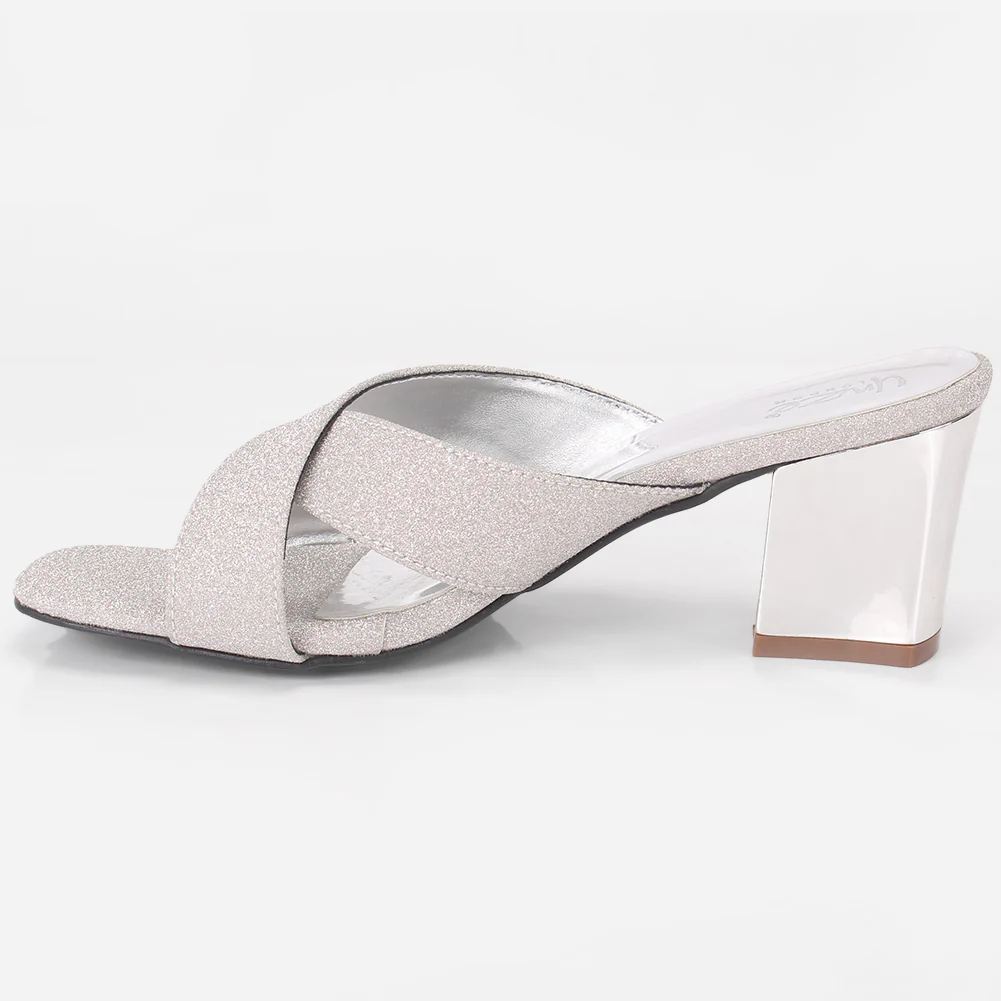 Women "ARIA" Block Heel Slip On Sandals - Image 3