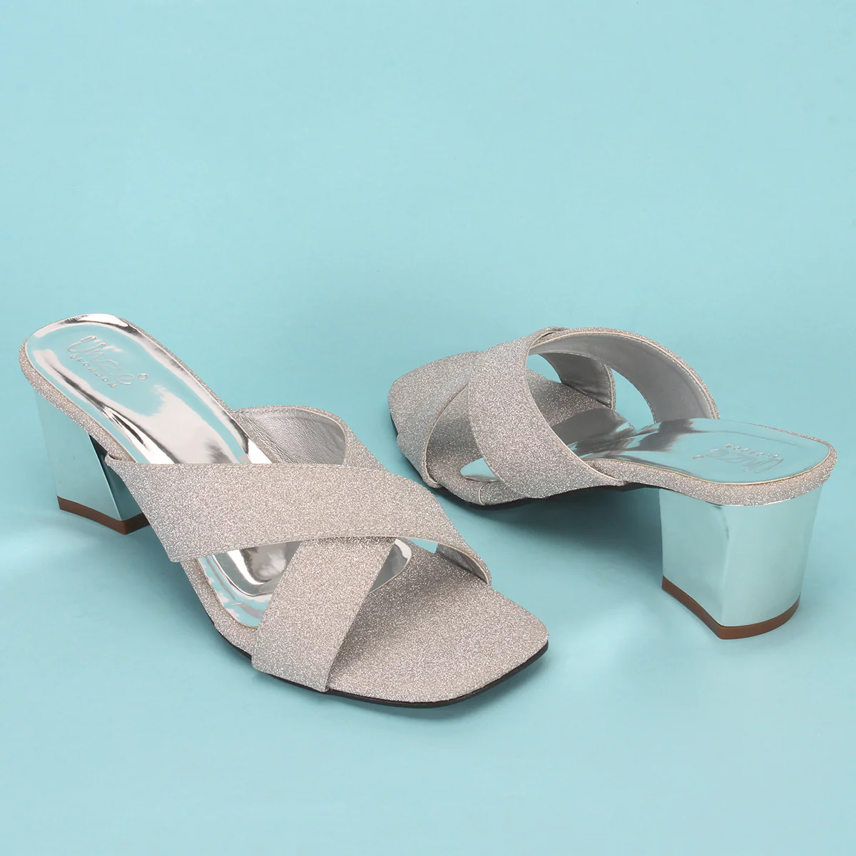 Women "ARIA" Block Heel Slip On Sandals - Image 6