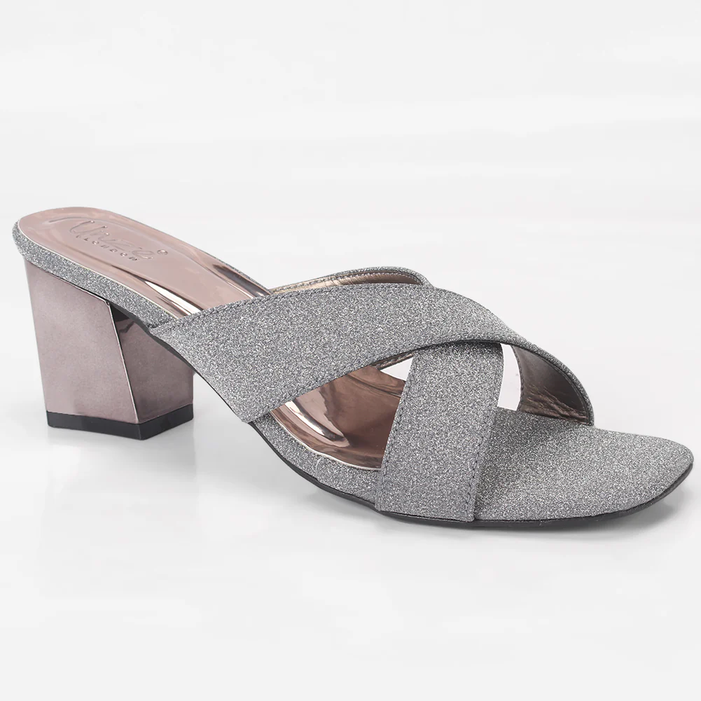 Women "ARIA" Block Heel Slip On Sandals