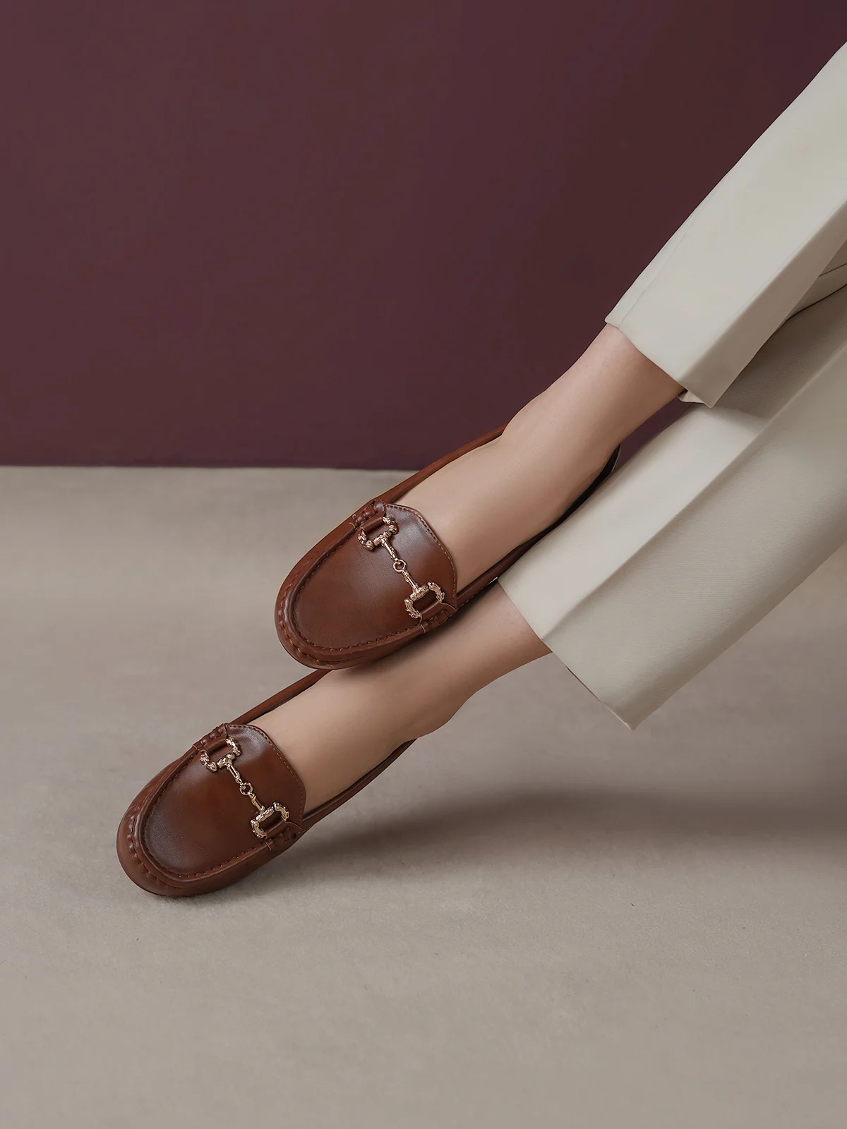 Women "ARICIN" Medium Heel Moccasins - Image 3