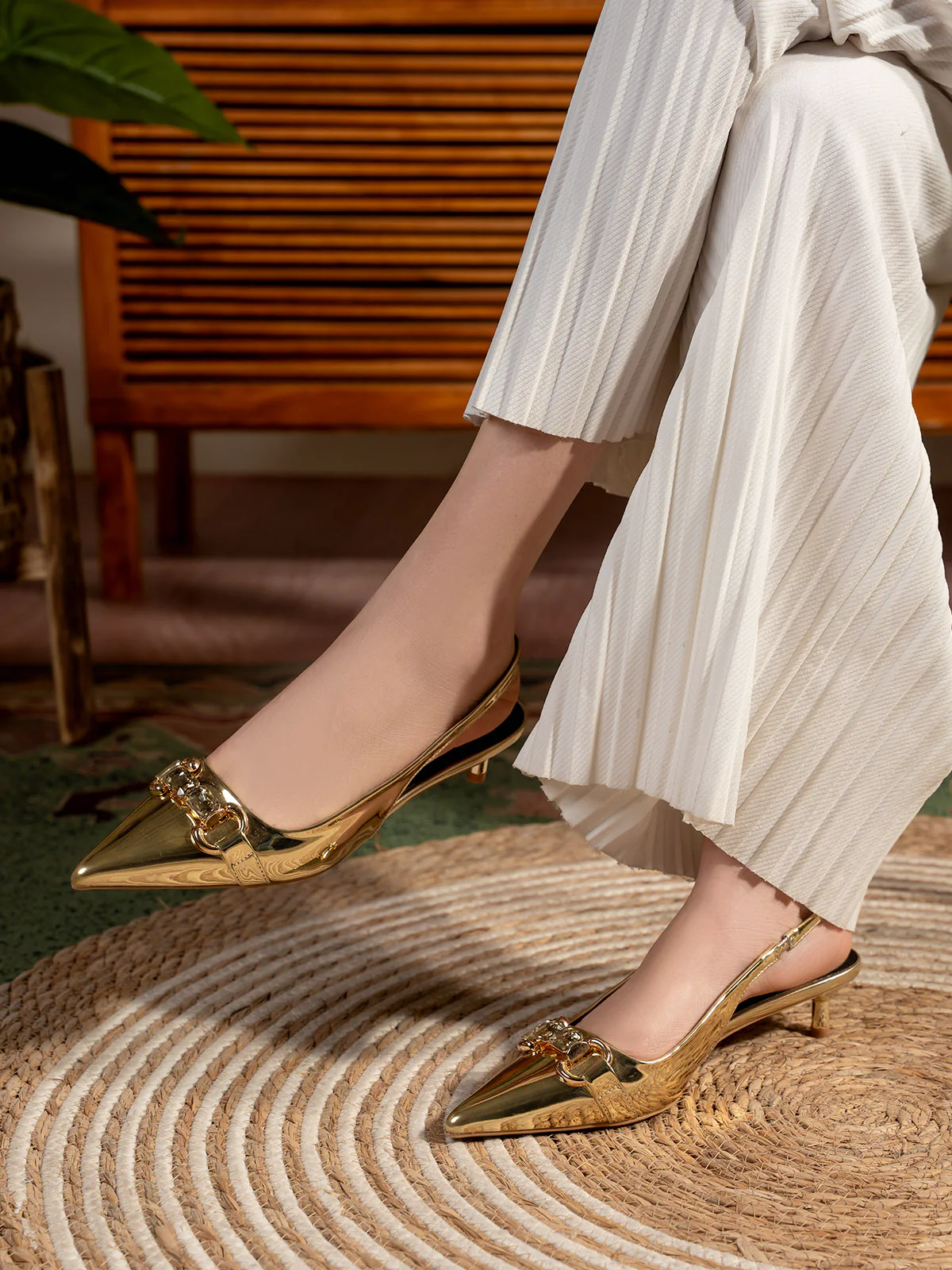 Women "ARIELLA" Fancy Low Heel Sandals - Image 6