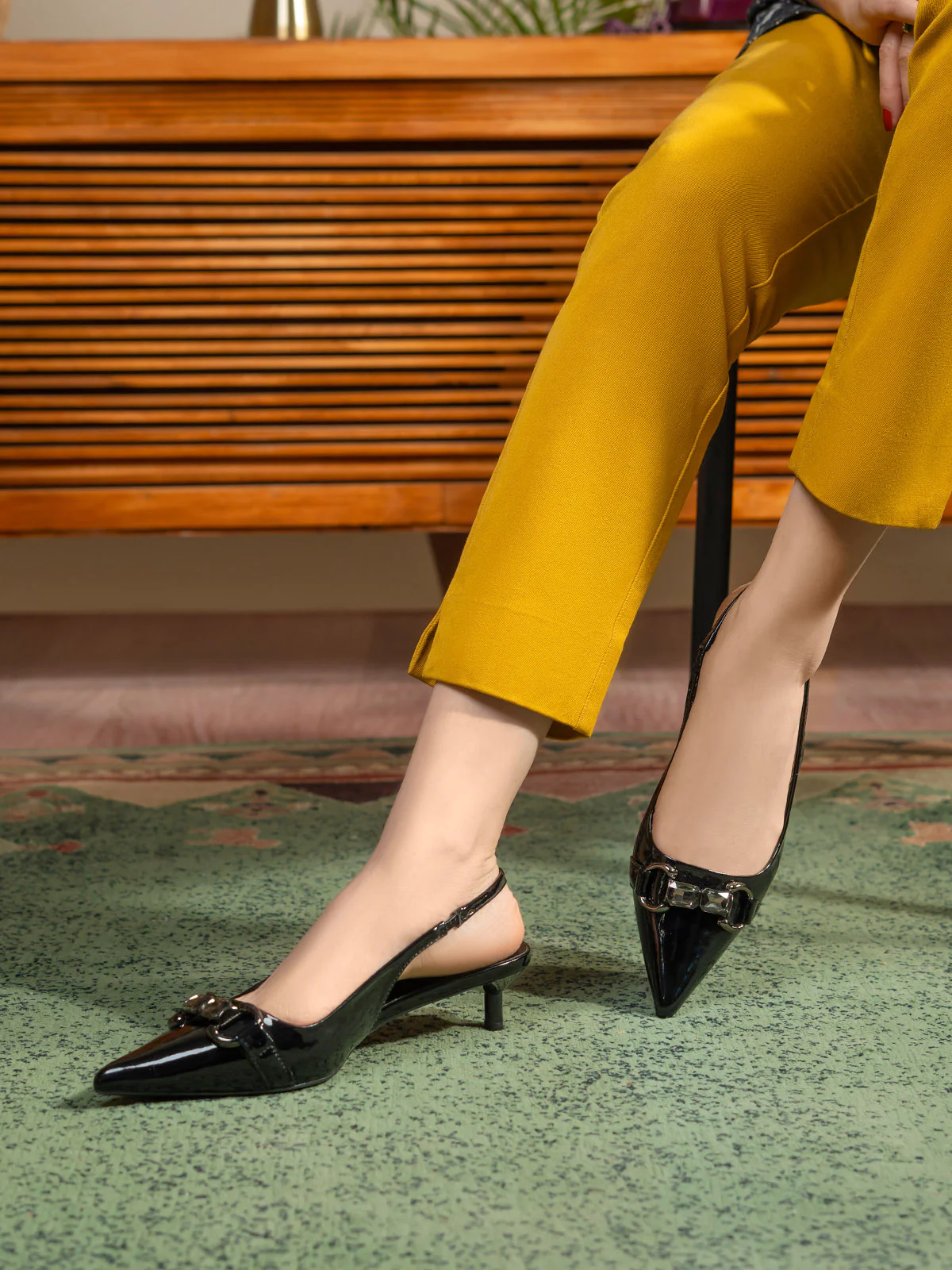 Women "ARIELLA" Fancy Low Heel Sandals - Image 10