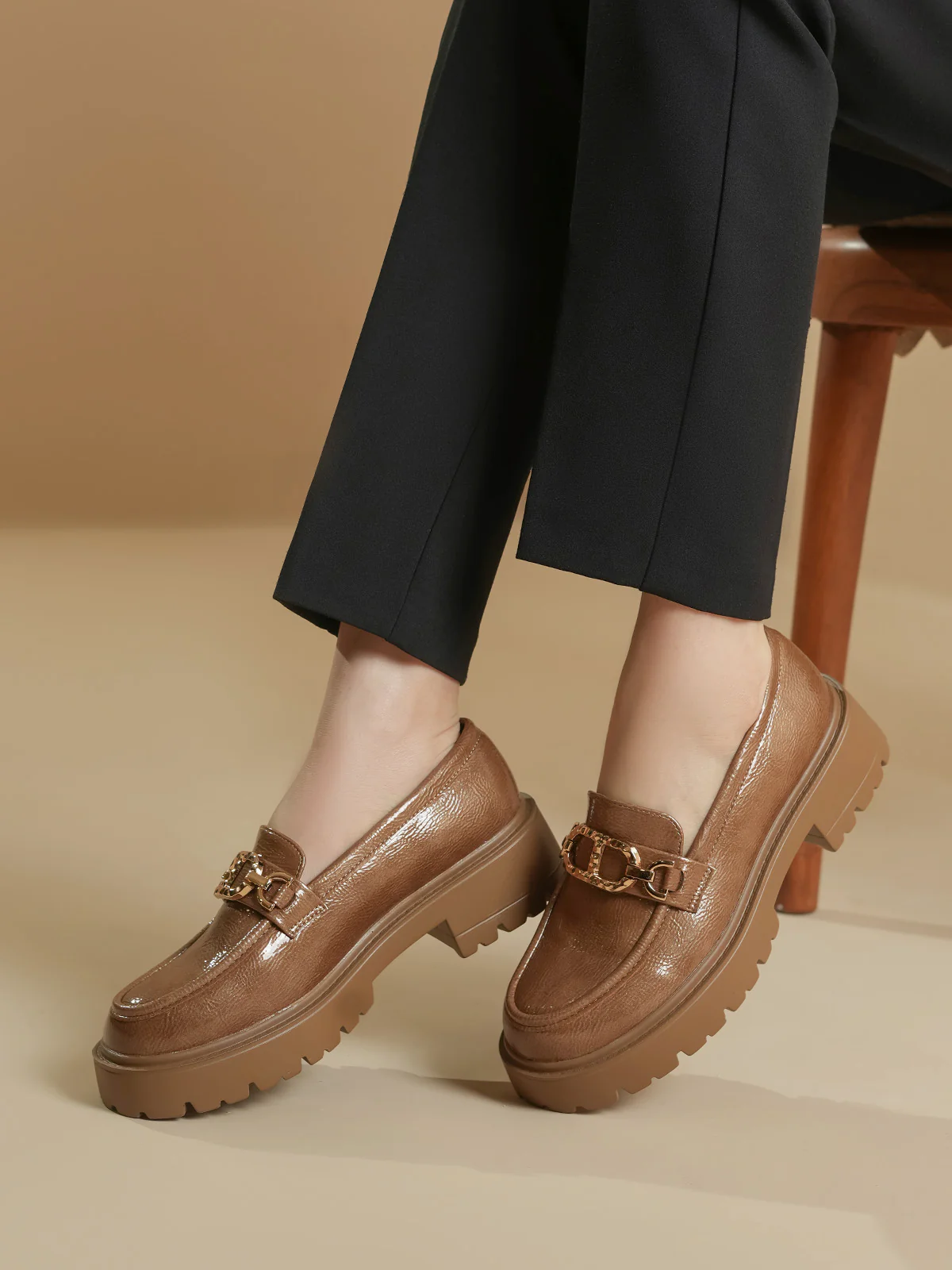 Women "ARISTOS" Stylish Buckle Loafers - Image 6