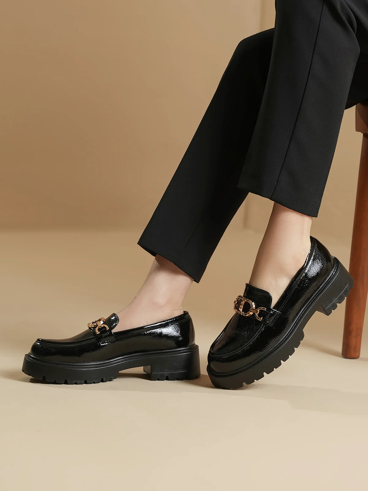 Women "ARISTOS" Stylish Buckle Loafers - Image 6