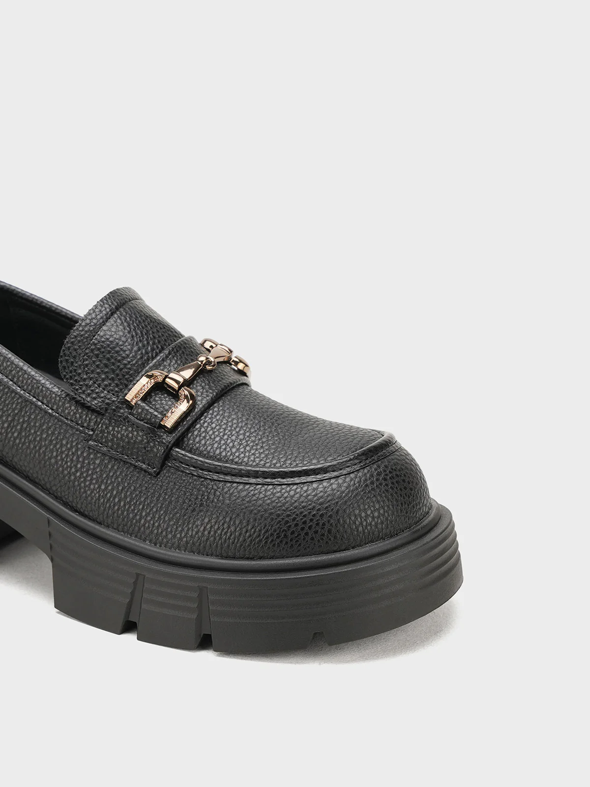 Women "ARNULF" Classic Metallic Buckle Loafers - Image 7