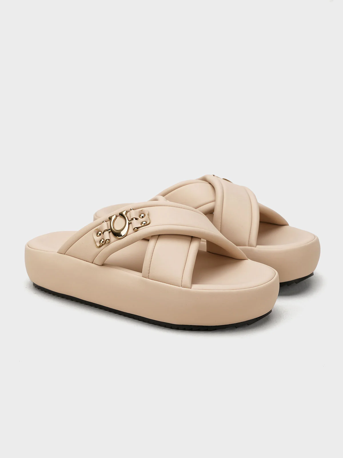 Women "ARRIGO" Stylish Cross Straps Slippers - Image 2