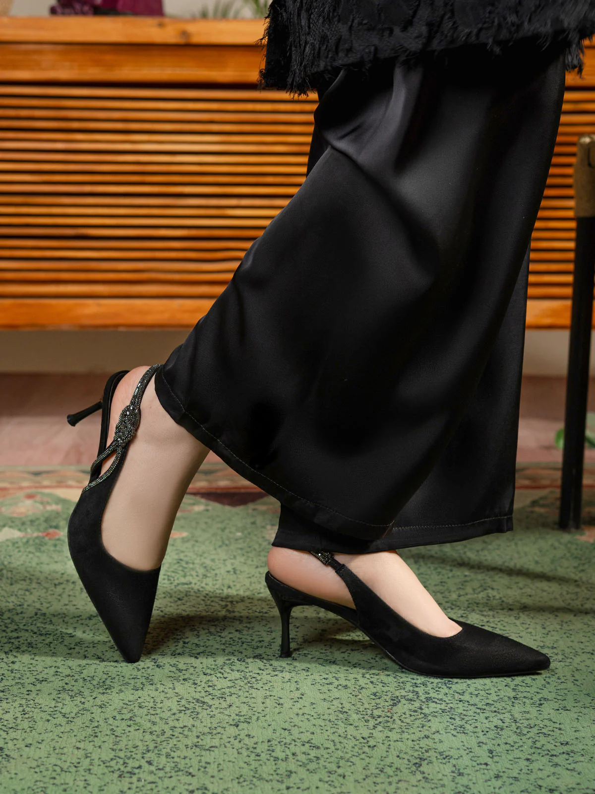Women "ASHLEY" Fancy Graceful Heel Sandals - Image 3