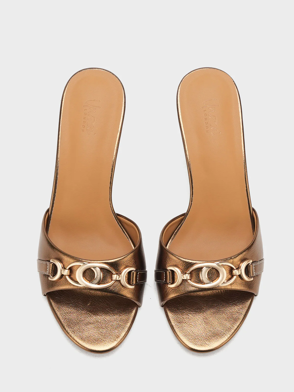 Women "AUDEN" Slip On Fancy Heel Sandals - Image 6