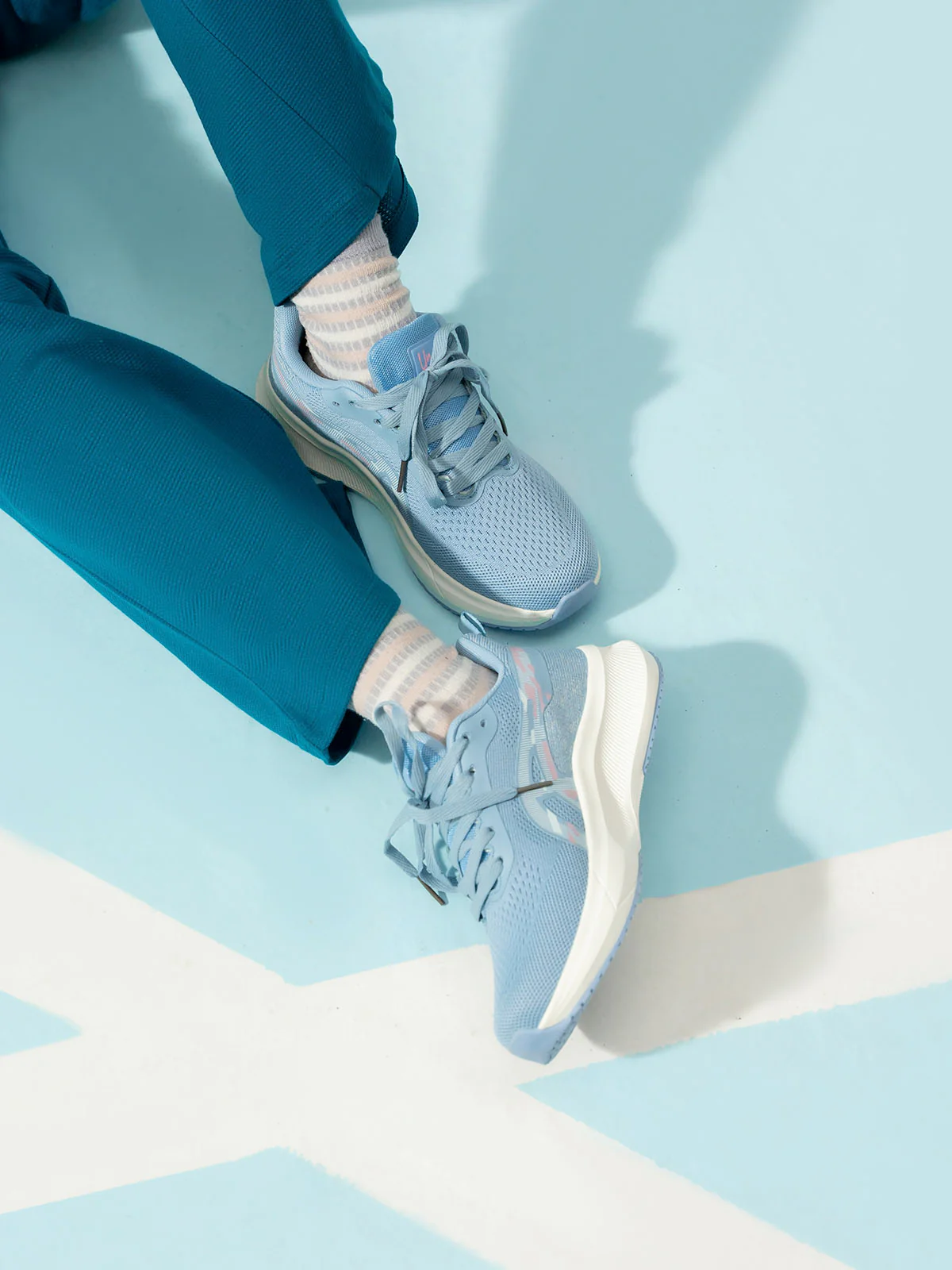 Women "AUROR" Fabric Lace Up Trainers - Image 11