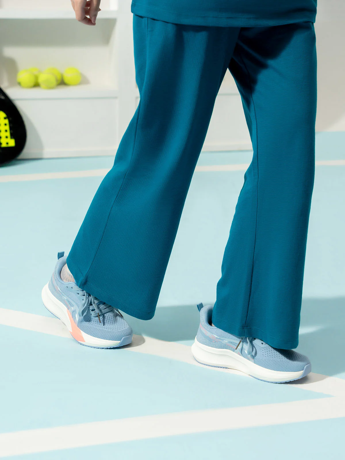 Women "AUROR" Fabric Lace Up Trainers - Image 6