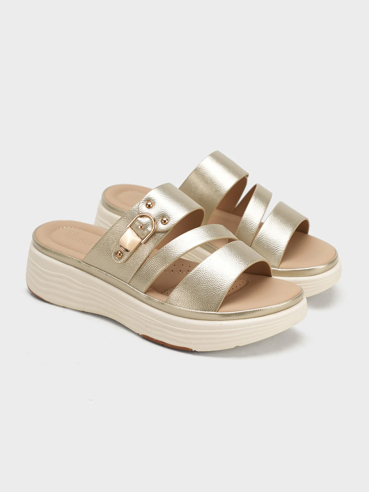 Women "AVERY" Sip On Wedge Slippers - Image 4