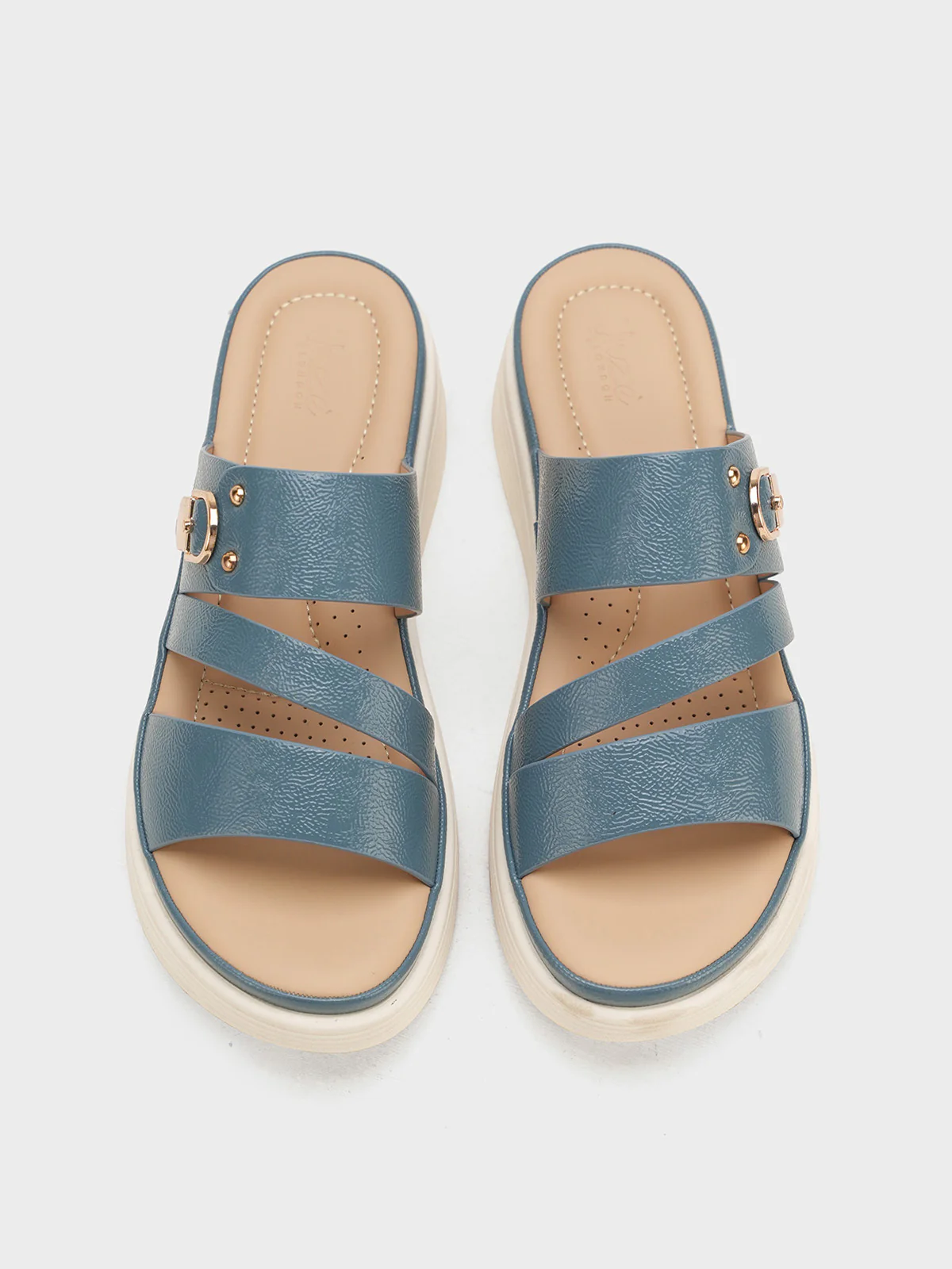 Women "AVERY" Sip On Wedge Slippers - Image 9