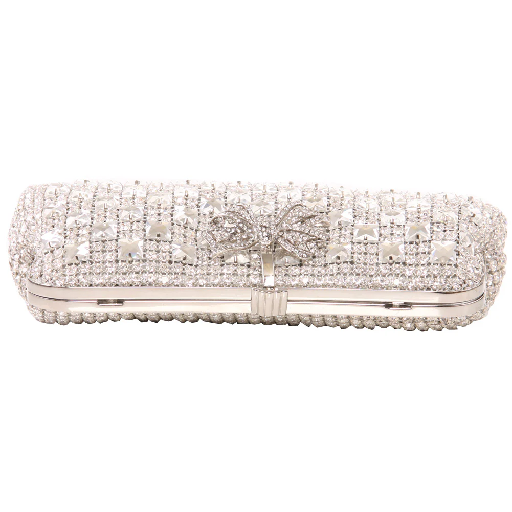 Women ‘Ayers’ Diamante Embellished Evening Clutch Bag - Image 2