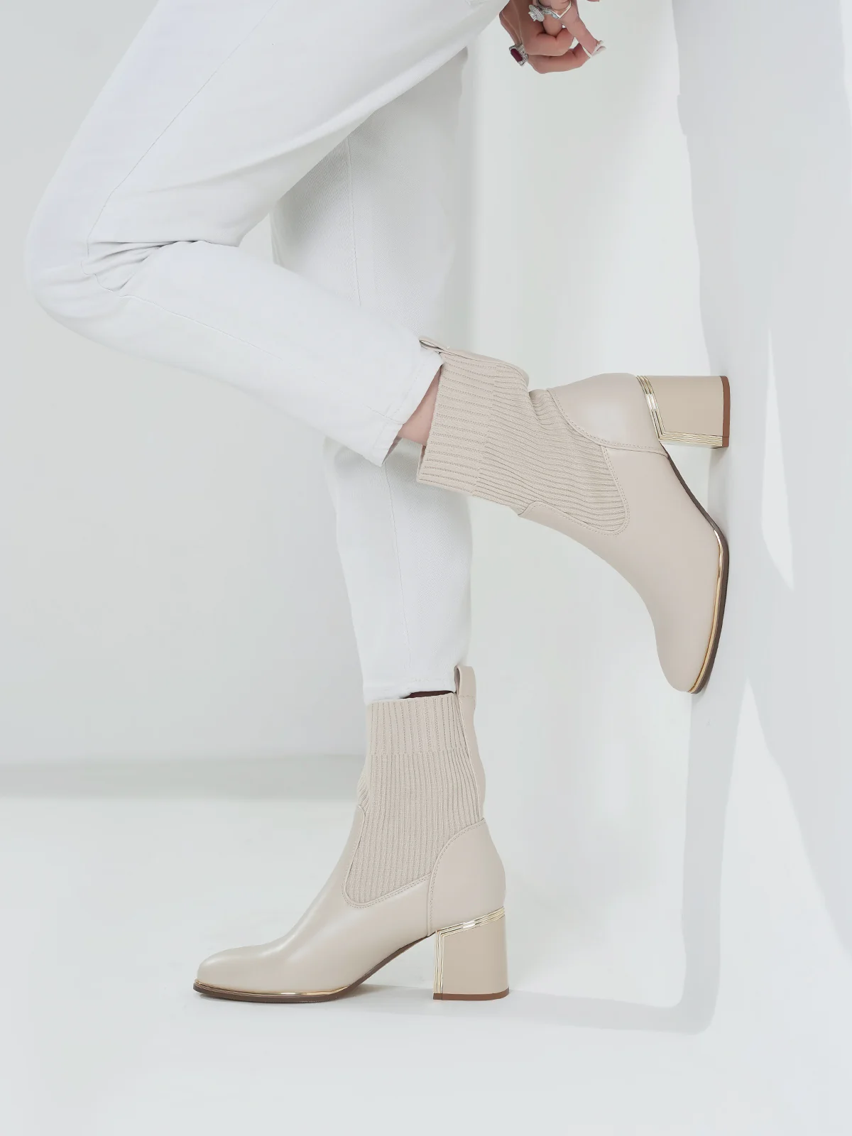 Women "AZALEE" Block Heel Ankle Boots - Image 11