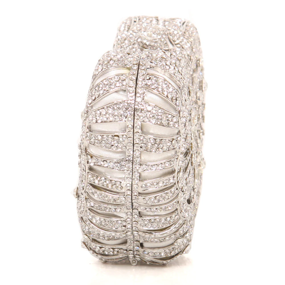 Women ‘Badden’ Diamante Embellished Evening Clutch Bag - Image 4