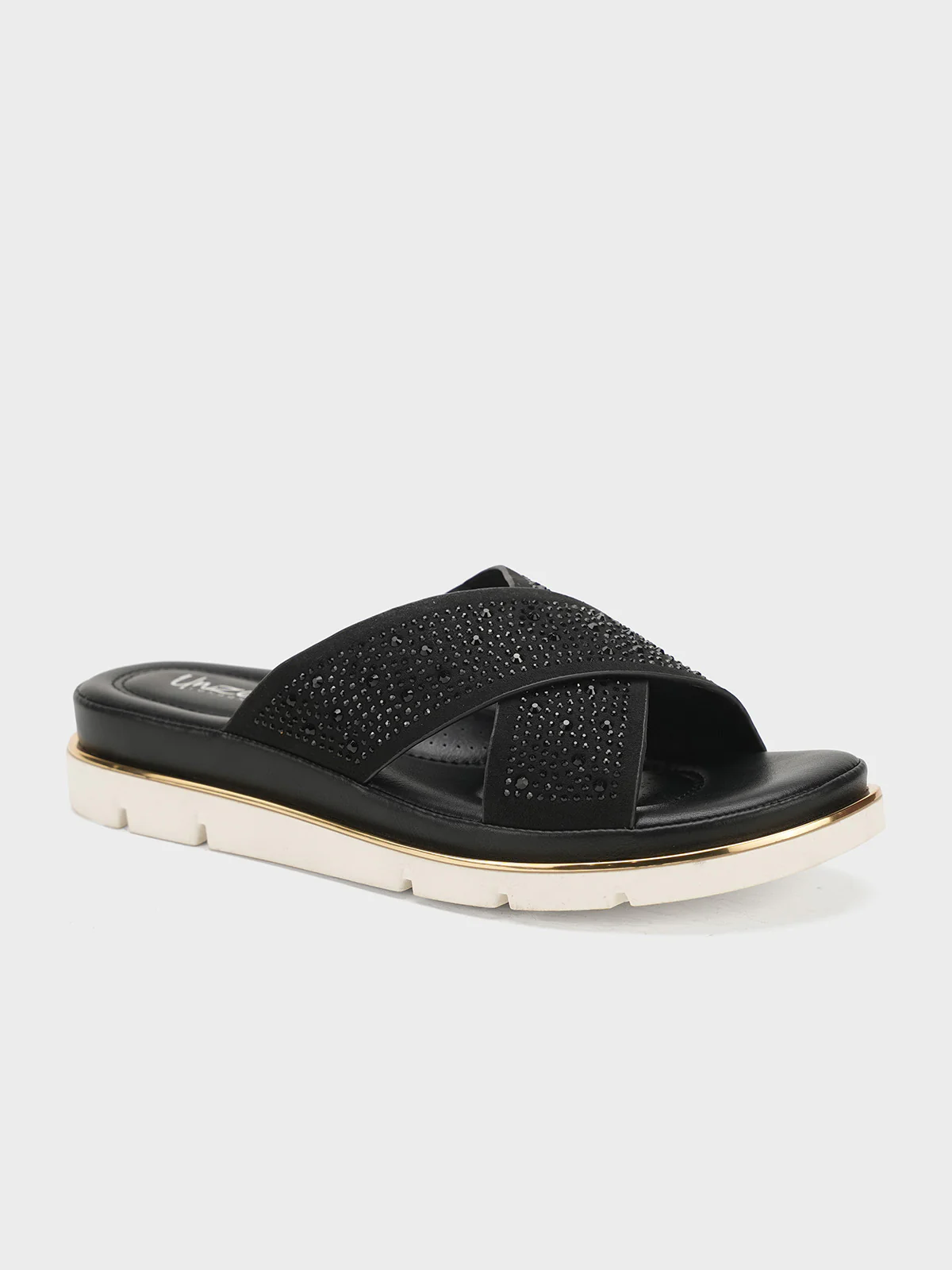 Women "BECCA" Wedge Cross Strap Slippers - Image 2