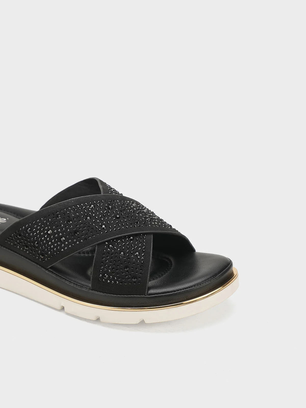 Women "BECCA" Wedge Cross Strap Slippers - Image 7