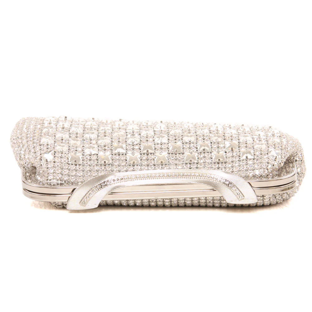 Women ‘Becky’ Diamante Embellished Evening Clutch Bag - Image 2