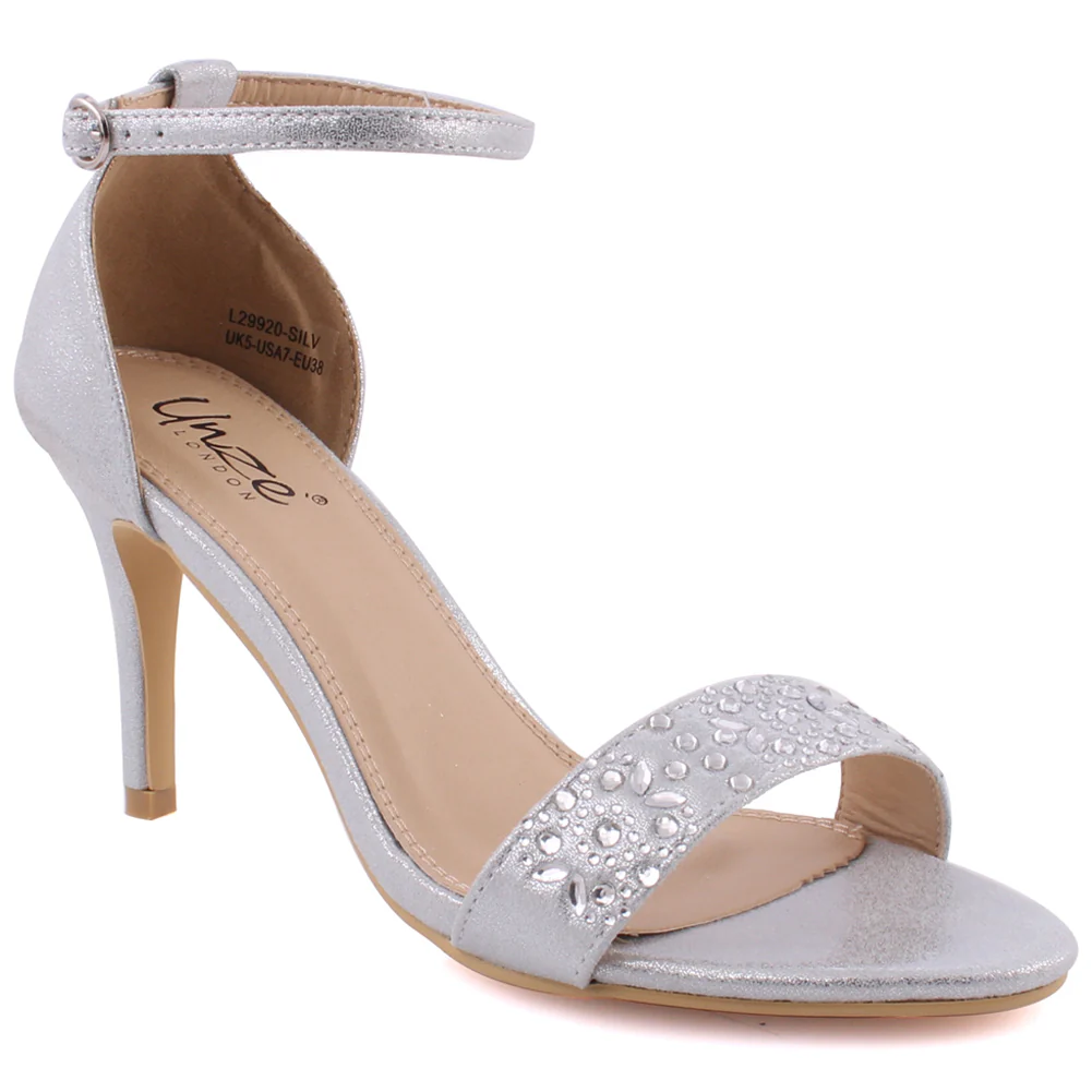 Women “BETTY” Fashion Ankle Strap Stiletto Heel Sandals