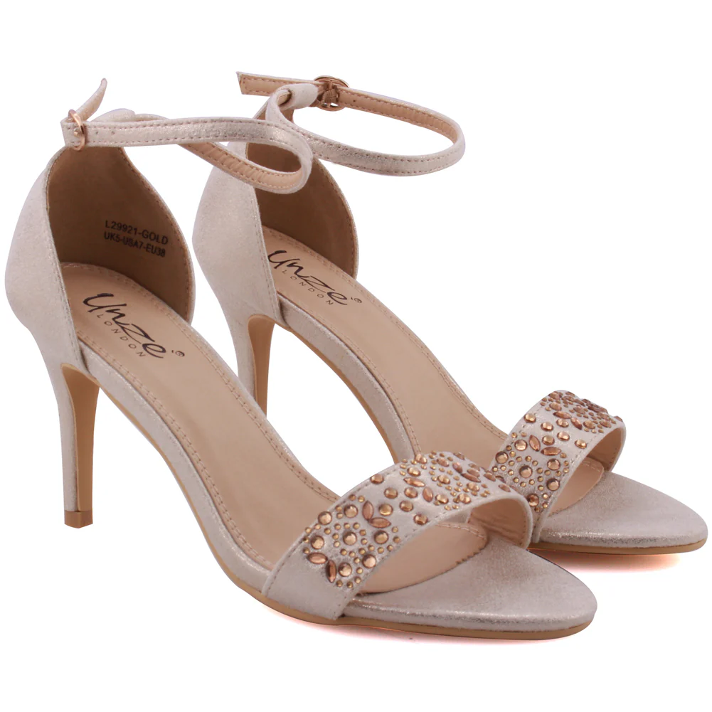 Women “BETTY” Fashion Ankle Strap Stiletto Heel Sandals - Image 2
