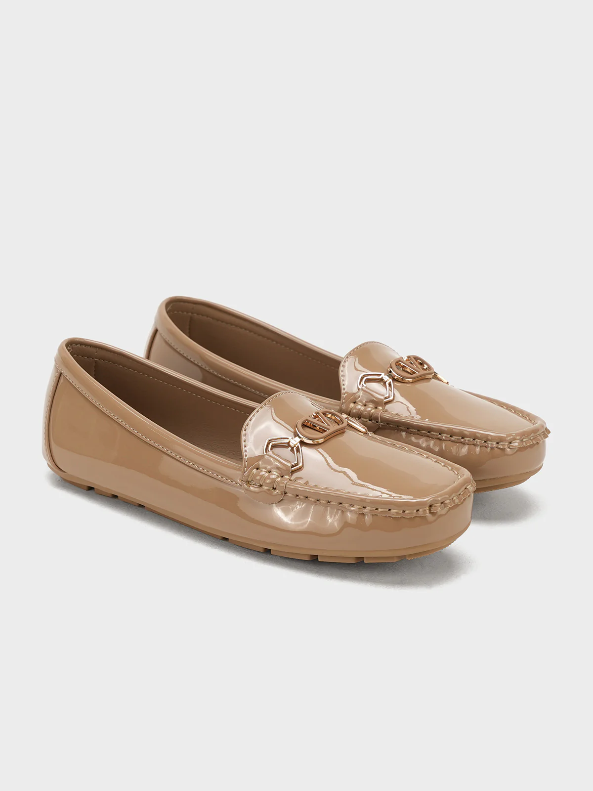 Women "BLUESY" Lightweight Shiny Moccasins - Image 2
