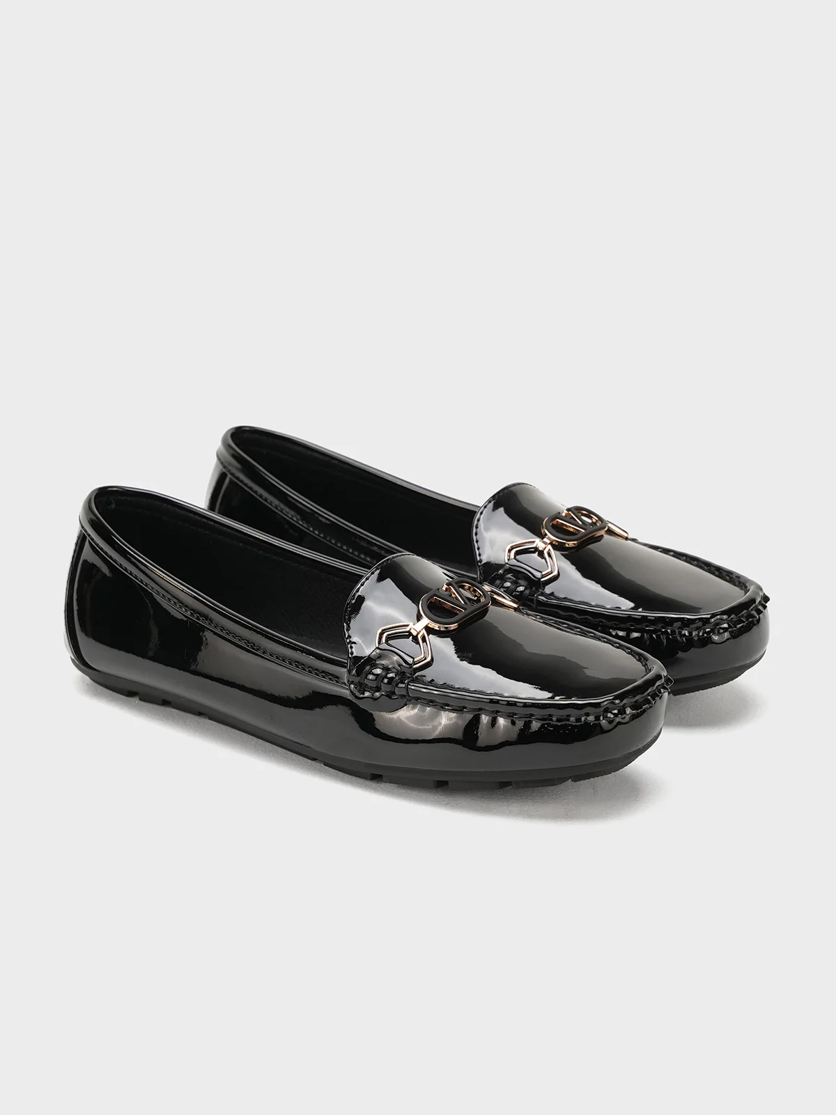 Women "BLUESY" Lightweight Shiny Moccasins - Image 2