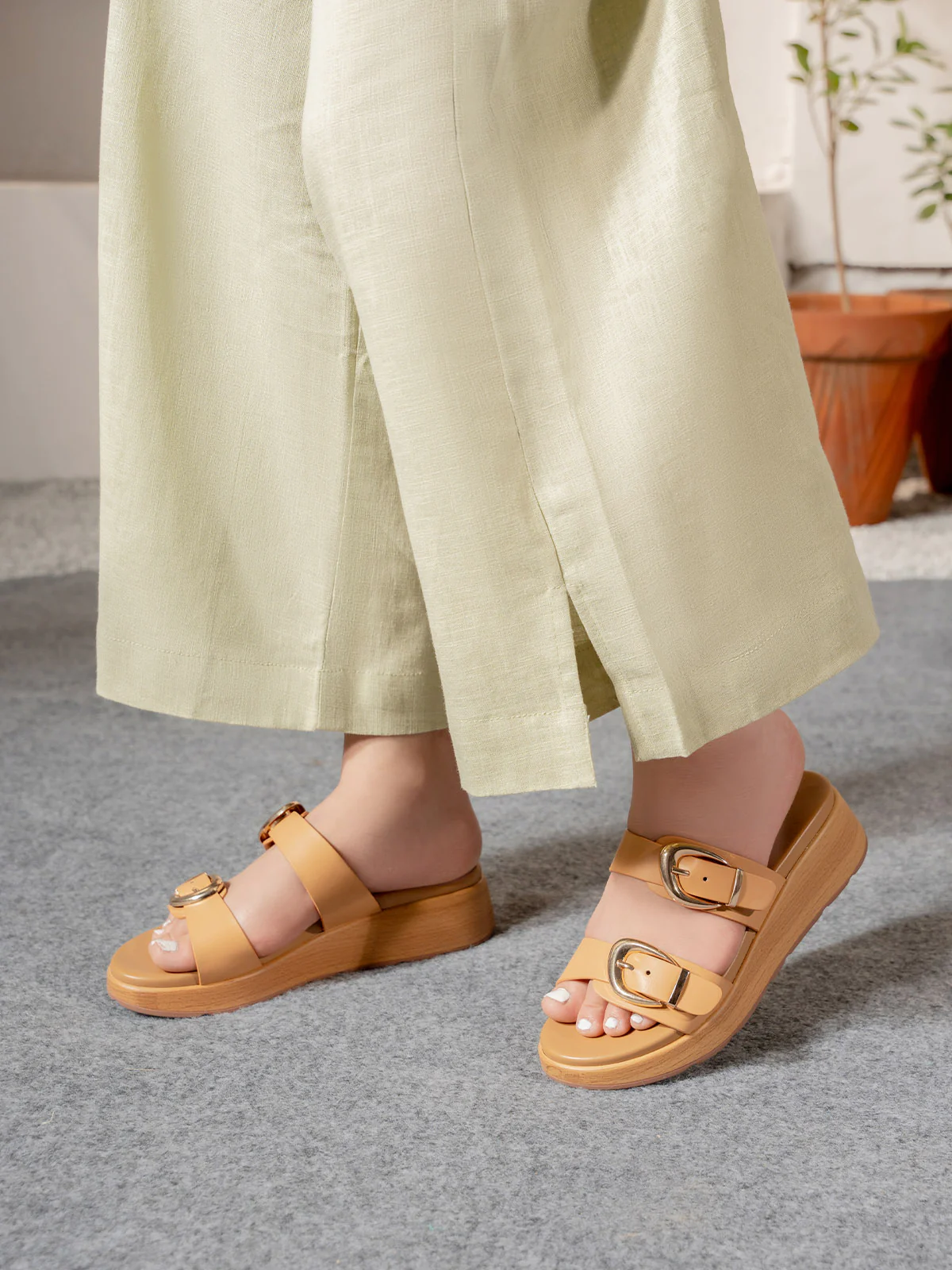 Women "BRIANA" Soft Wedge Slippers - Image 3
