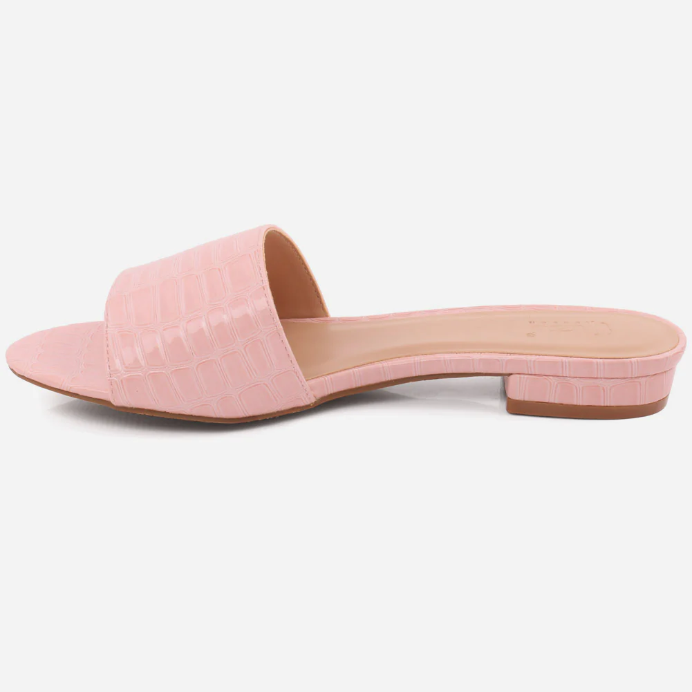 Women "BRUNA" Timeless Rubber Sole Slippers - Image 3