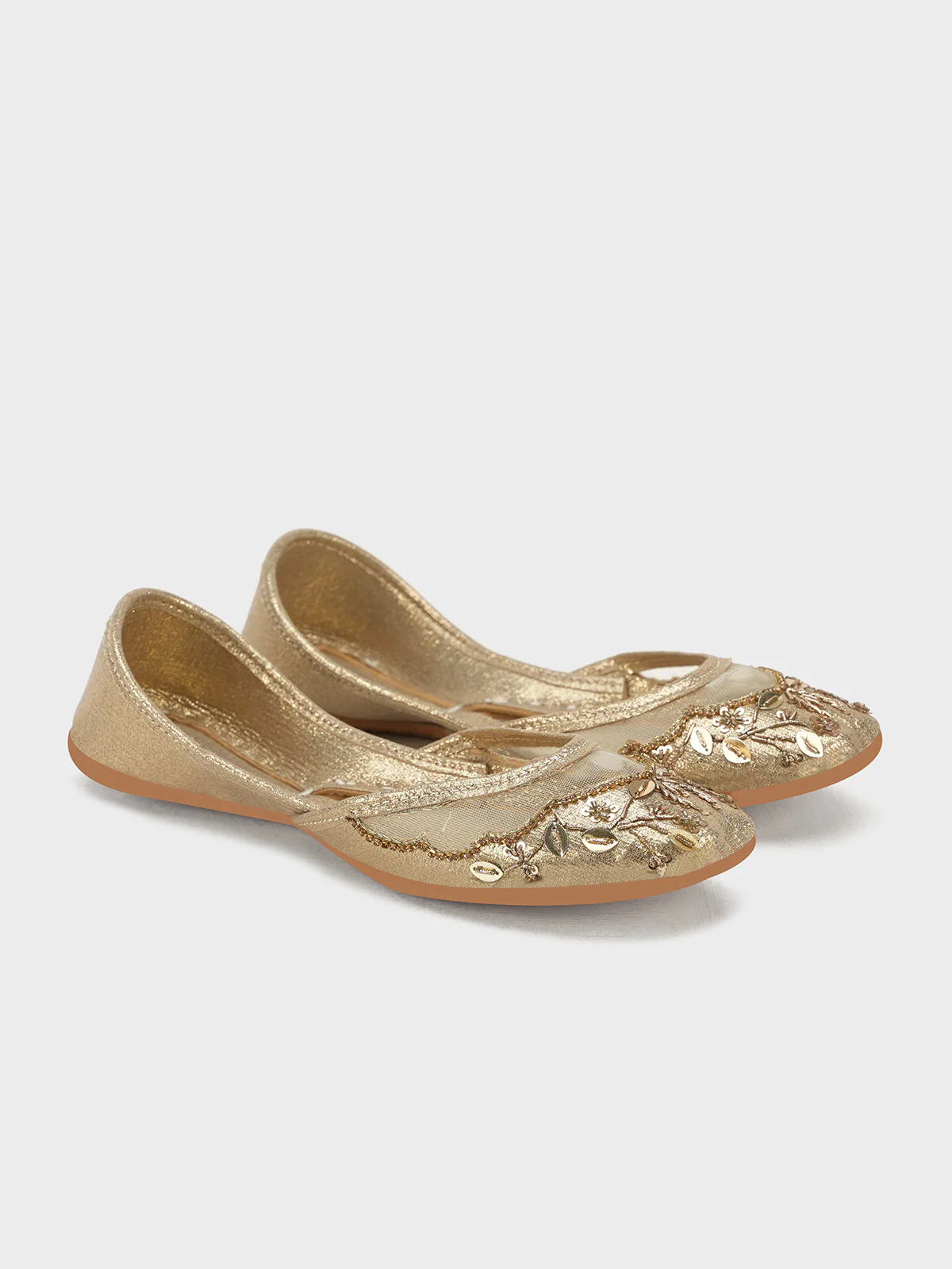 Women "BRUTON" Embroidery Shiny Khussa - Image 2