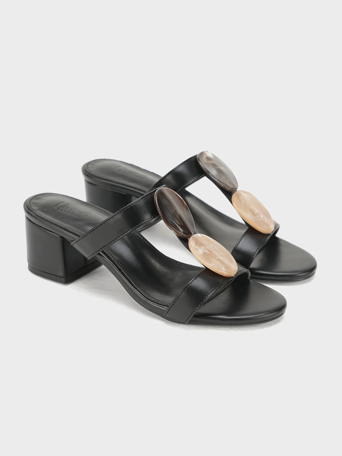 Women "CAITLIN" Slip On Block Heel Sandals - Image 4