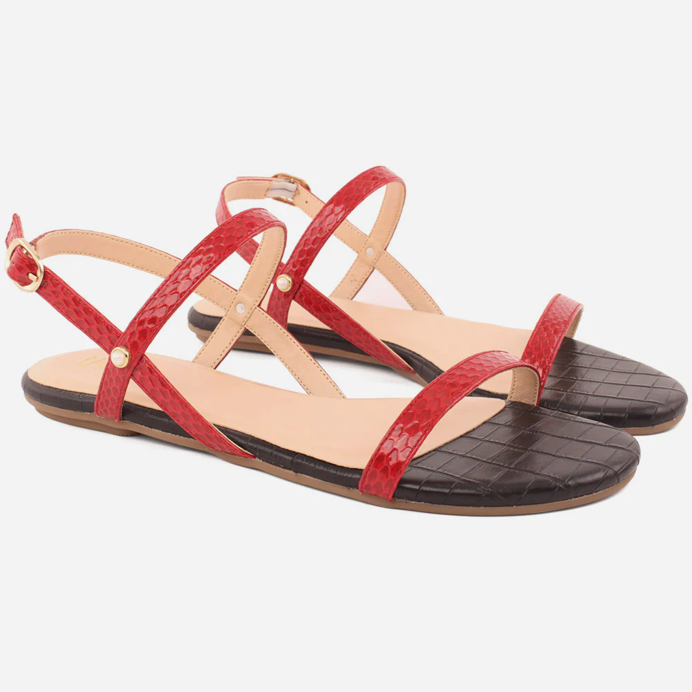 Women "Carmen" Stylish Buckle Sandals - Image 2