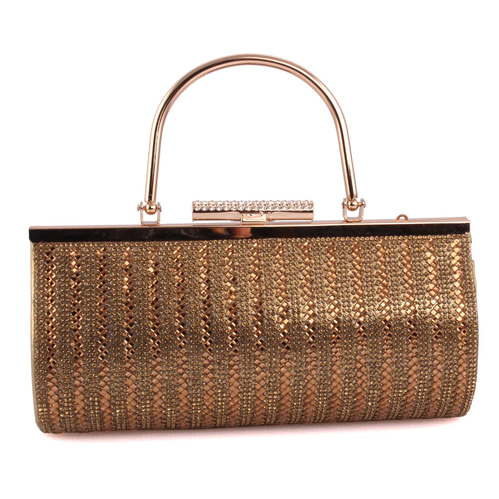 Women ‘Carol’ Two Toned Party Clutch Bag - Image 2