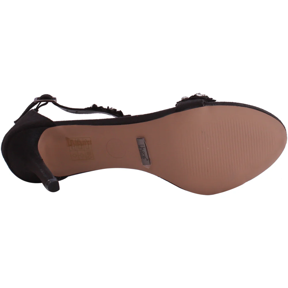 Women ‘Carzrose’ Decorated T-Bar Strap Evening Sandals - Image 5
