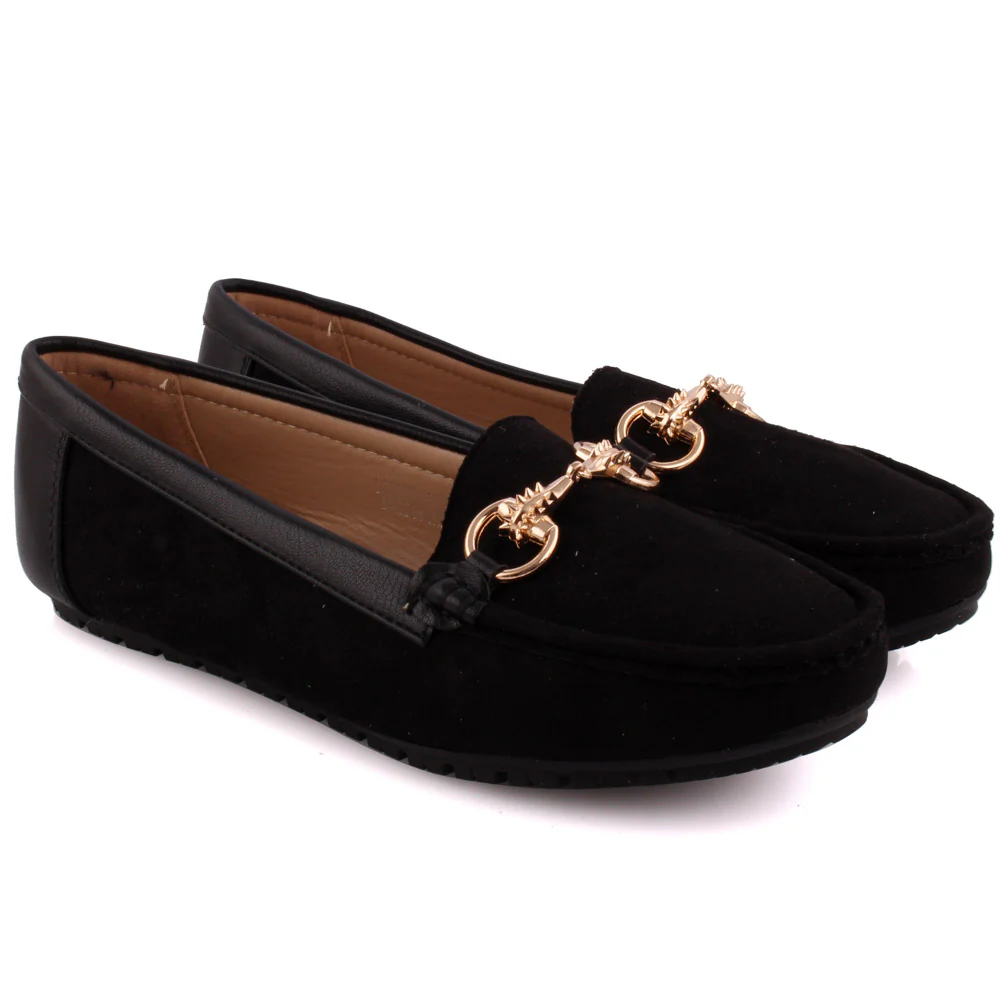 Women ‘Ciara’ Metal Detail Flat Moccasins - Image 2